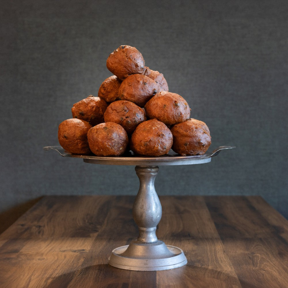 10x Oliebollen met rozijnen